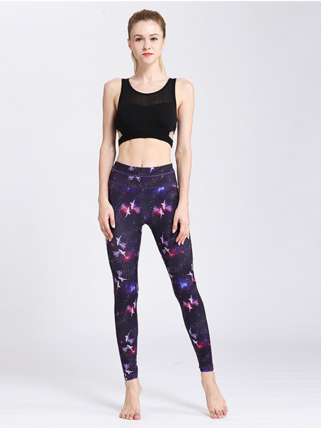 Printed Active High Waist Leggings - GlossDrop