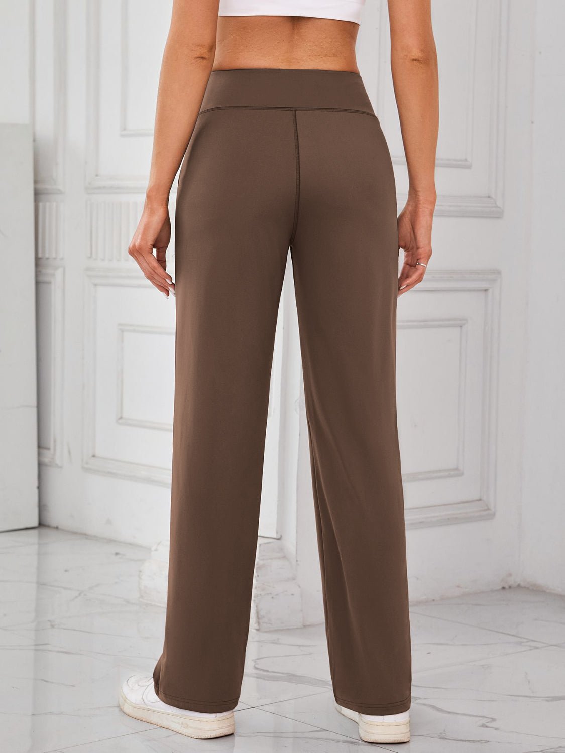Lovelet High Waist Active Pants with Pockets - GlossDrop