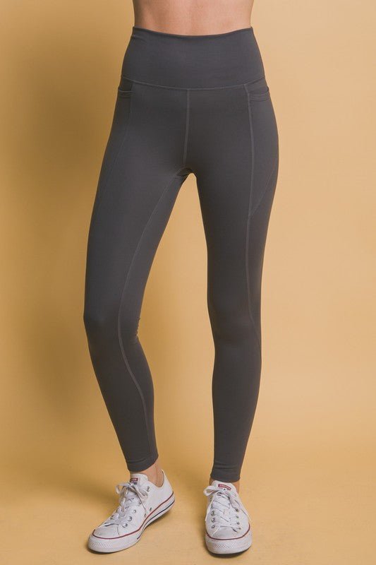 Love Tree High Waist Leggings with Side Pockets - GlossDrop