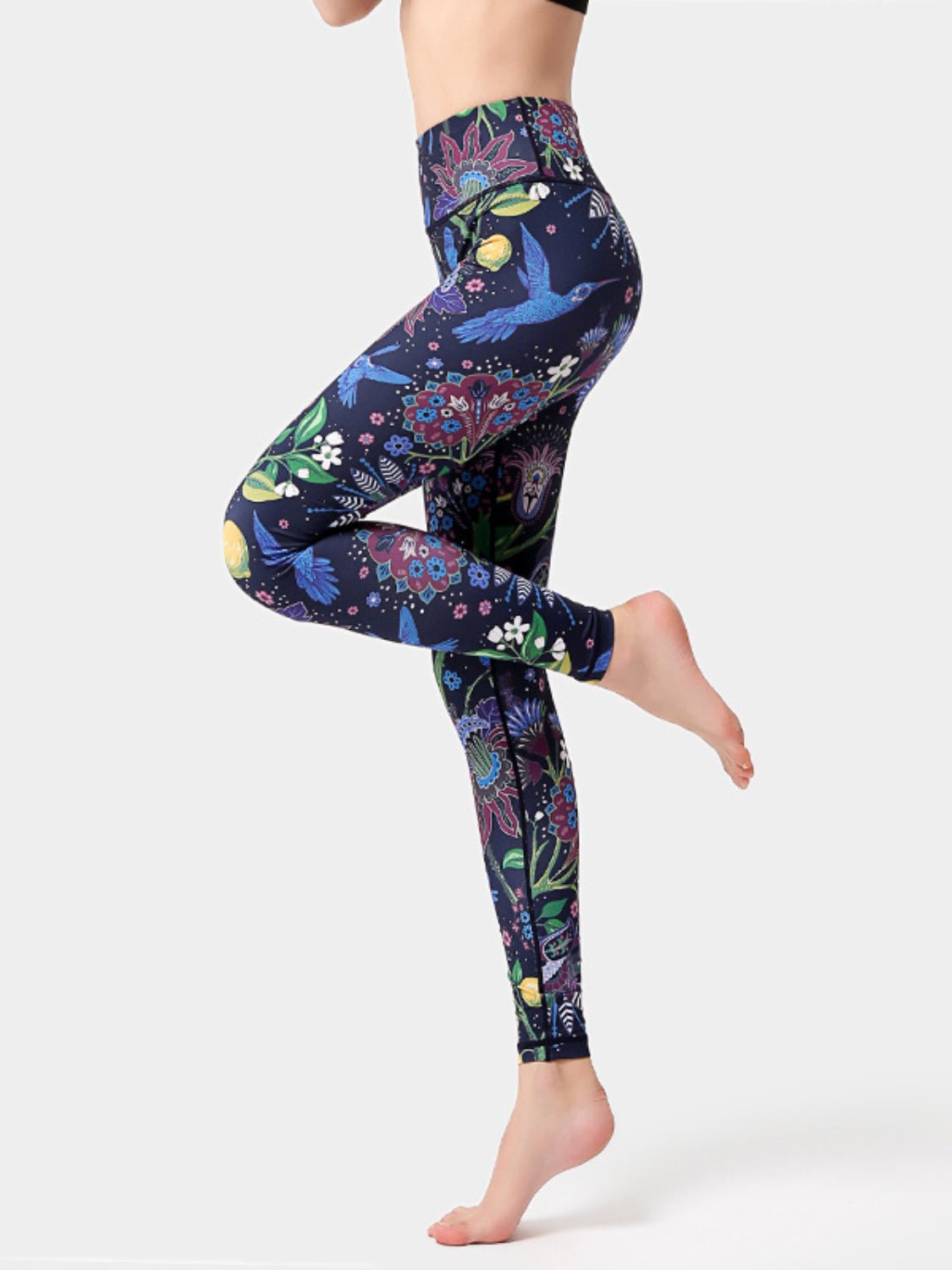 Printed High Waist Active Leggings - GlossDrop