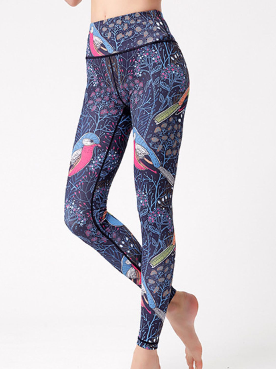 Printed High Waist Active Leggings - GlossDrop