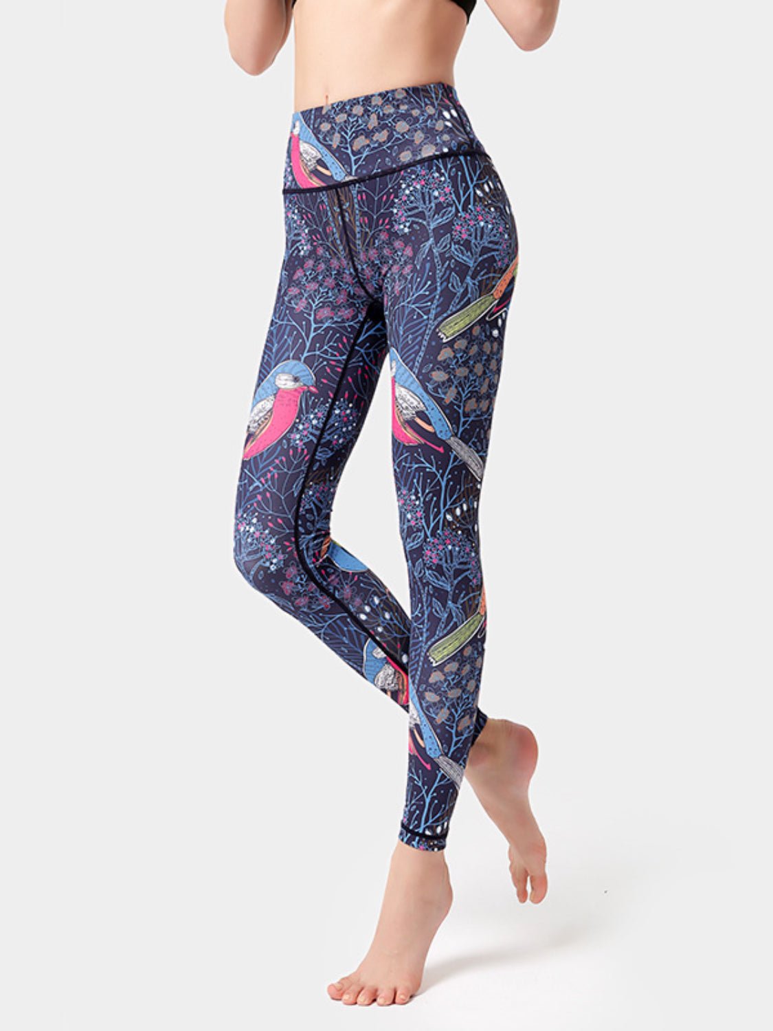 Printed High Waist Active Leggings - GlossDrop