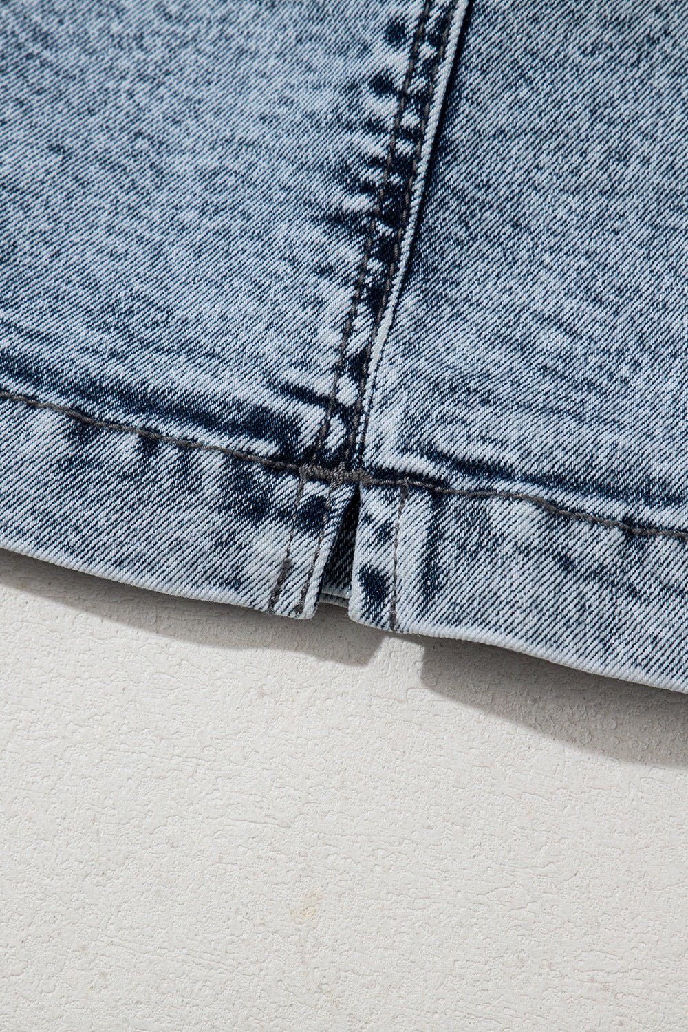 Drawstring High Waist Pocketed Denim Shorts - GlossDrop