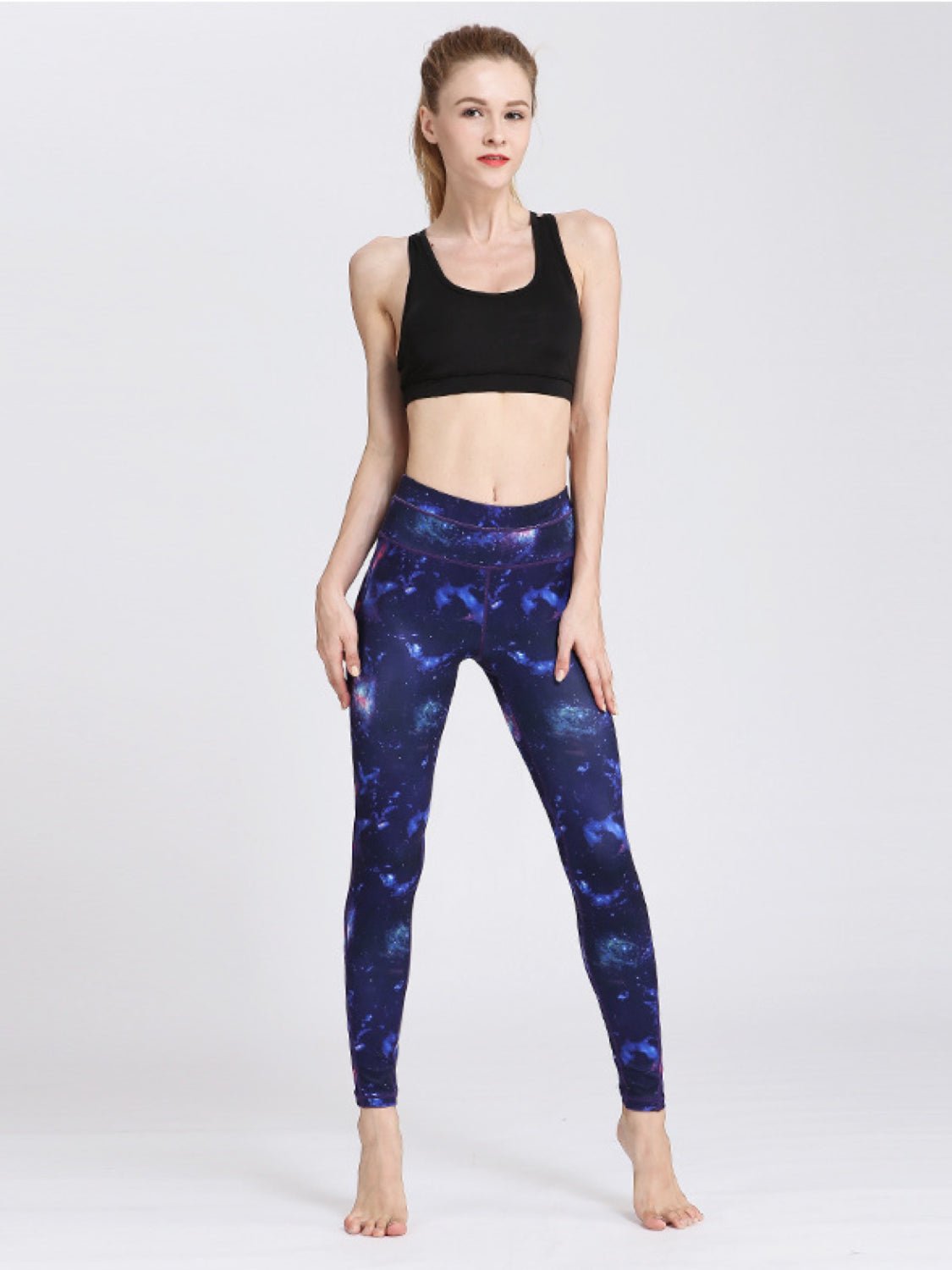 Printed Active High Waist Leggings - GlossDrop