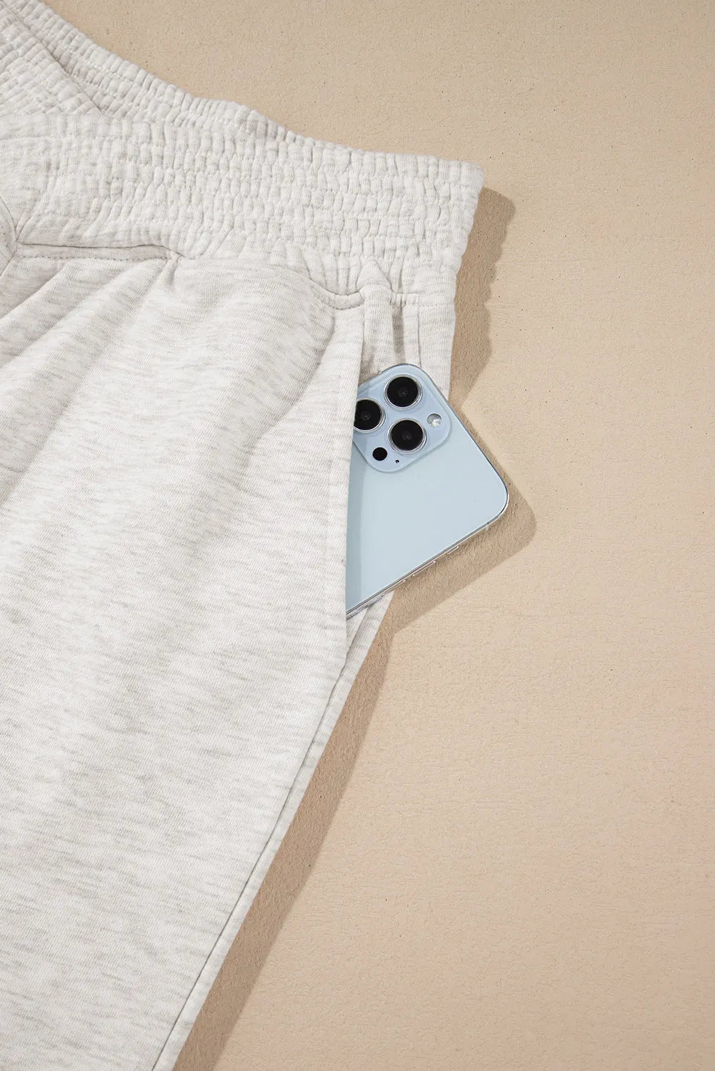 Elastic Waist Active Pants with Pockets - GlossDrop