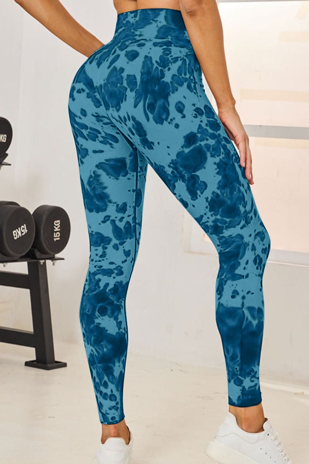 Tie - Dye High Waist Active Leggings - GlossDrop