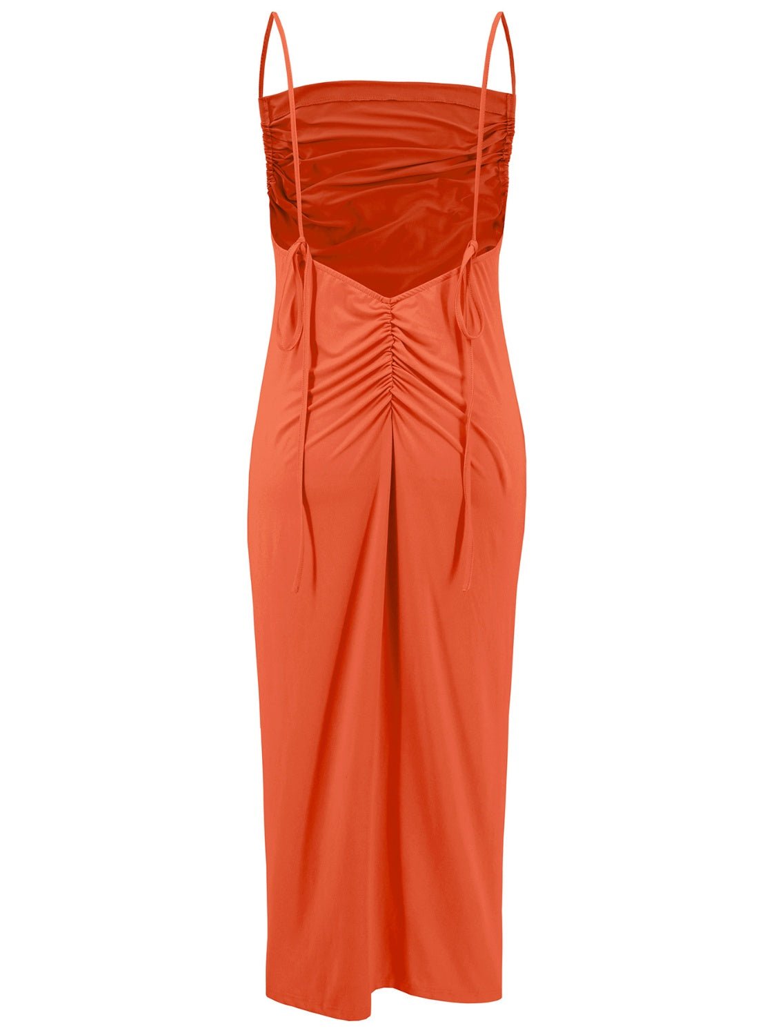 Backless Cowl Neck Sleeveless Cami Dress - GlossDrop