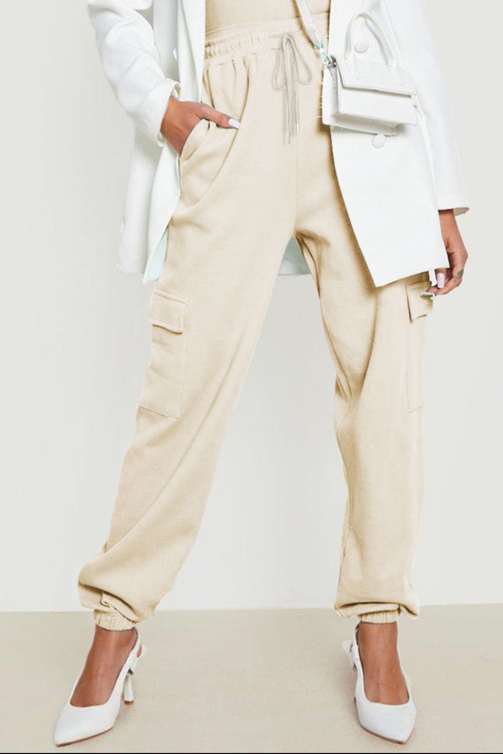 Drawstring Joggers with Pockets - GlossDrop