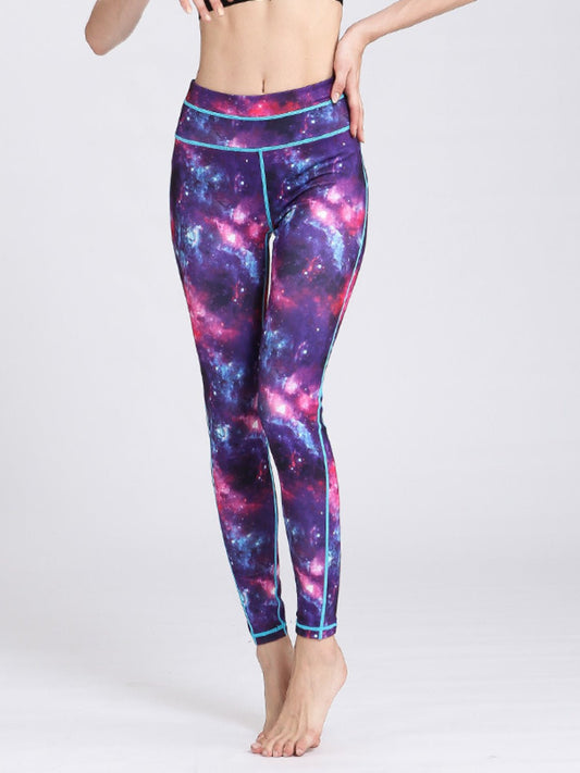 Printed Active High Waist Leggings - GlossDrop