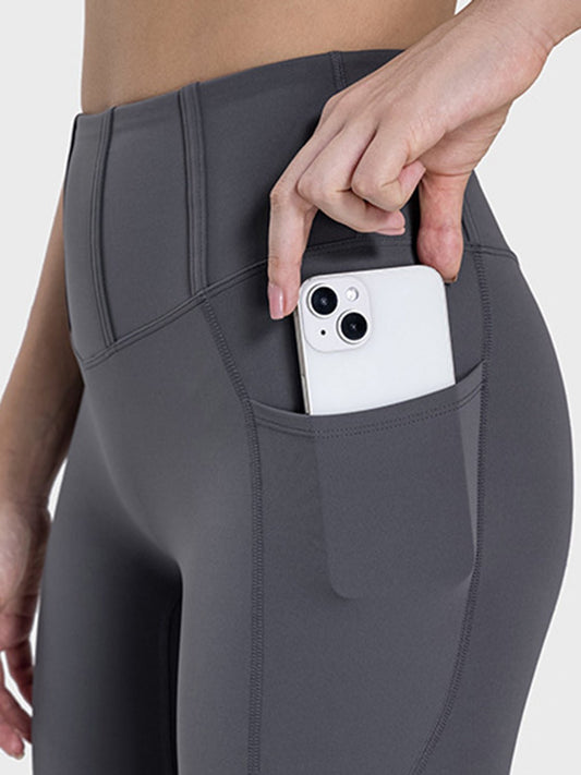 Millennia Pocketed High Waist Active Leggings - GlossDrop