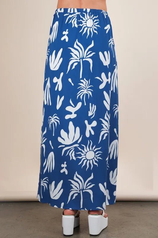 VERY J Printed Resort Midi Skirt - GlossDrop