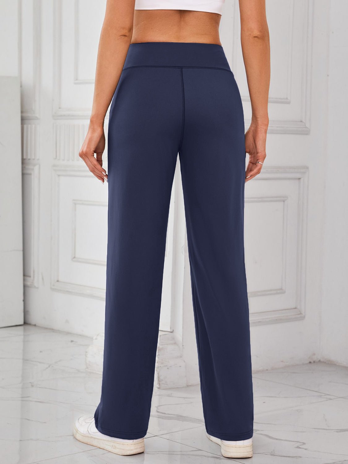 Lovelet High Waist Active Pants with Pockets - GlossDrop