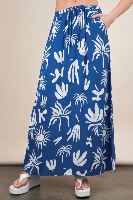 VERY J Printed Resort Midi Skirt - GlossDrop