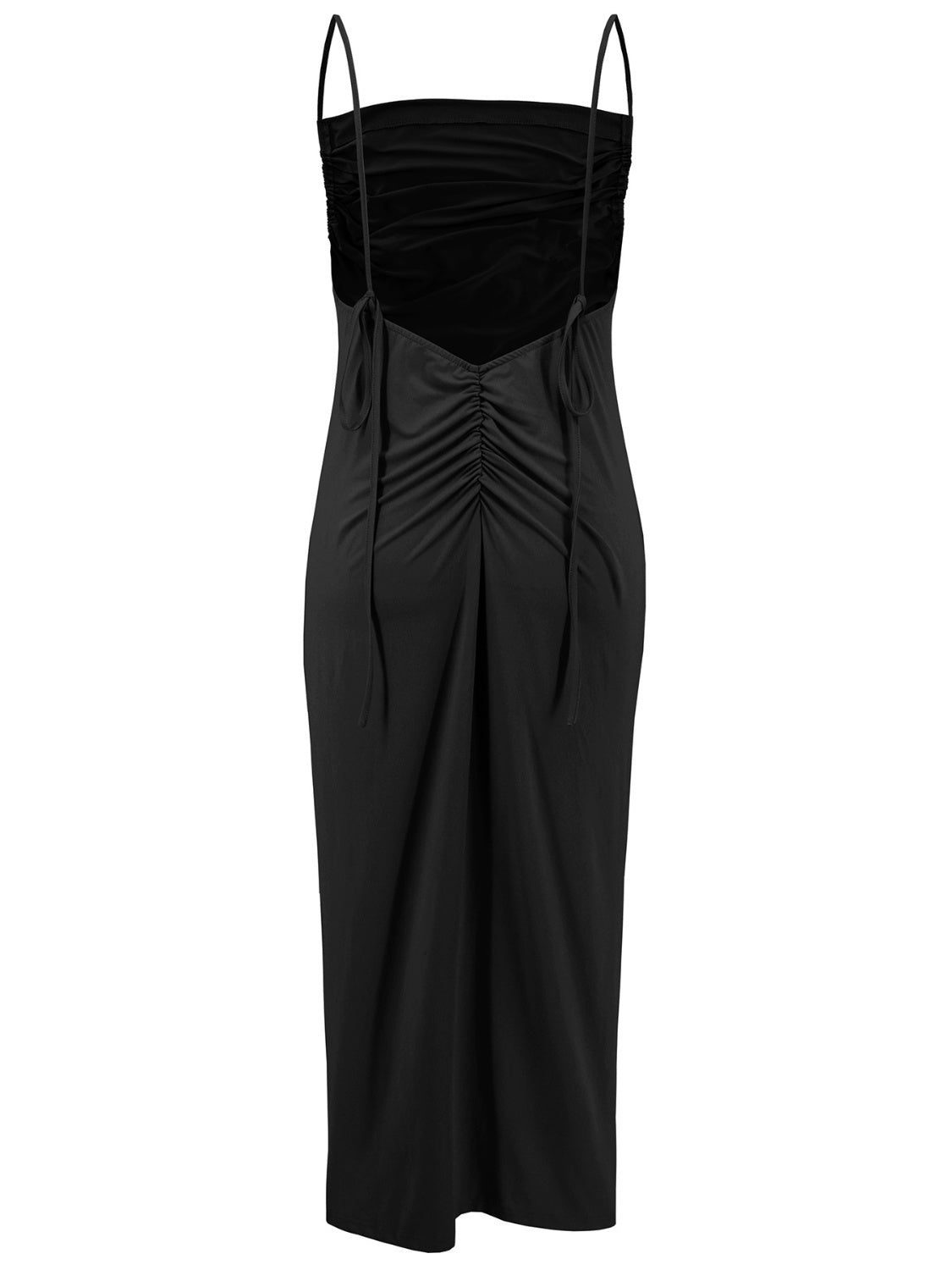 Backless Cowl Neck Sleeveless Cami Dress - GlossDrop